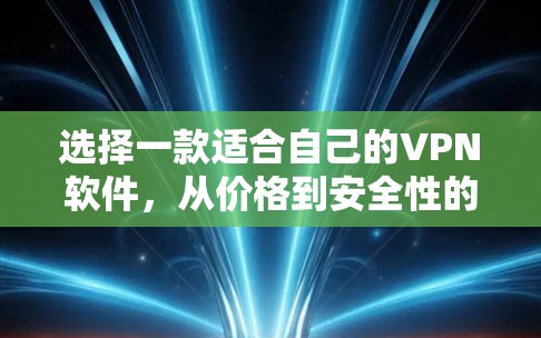 选择一款适合自己的VPN软件，从价格到安全性的一场博弈